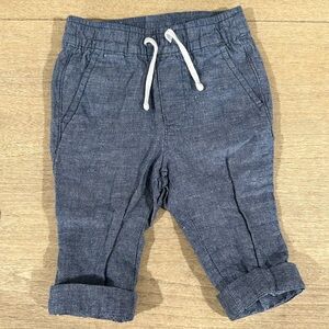 Janie and Jack chambray drawstring pants. 6-12M No stains or damage